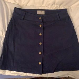 Marine layer navy blue skirt
